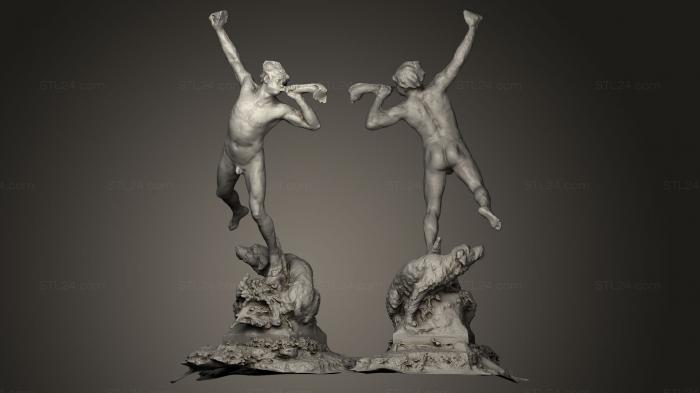 Статуи античные и исторические (Статуя в Jardin Massey Tarbes France, STKA_0623) 3D модель для ЧПУ станка